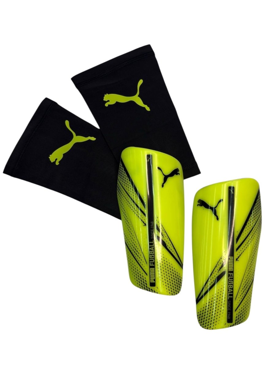 PUMA espinillera - shinguards Attacanto Sleeve LIME - FOR SPORT