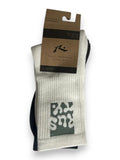 RUSTY media 2 pares blanco/negro - FOR SPORT
