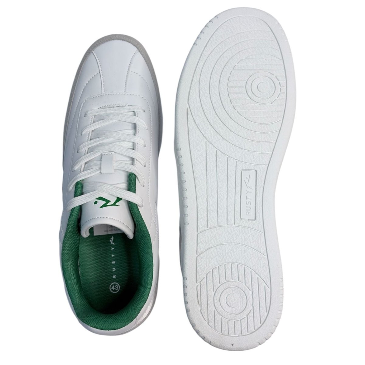 RUSTY Tenis HENRY – Blanco/Gris/Verde - FOR SPORT