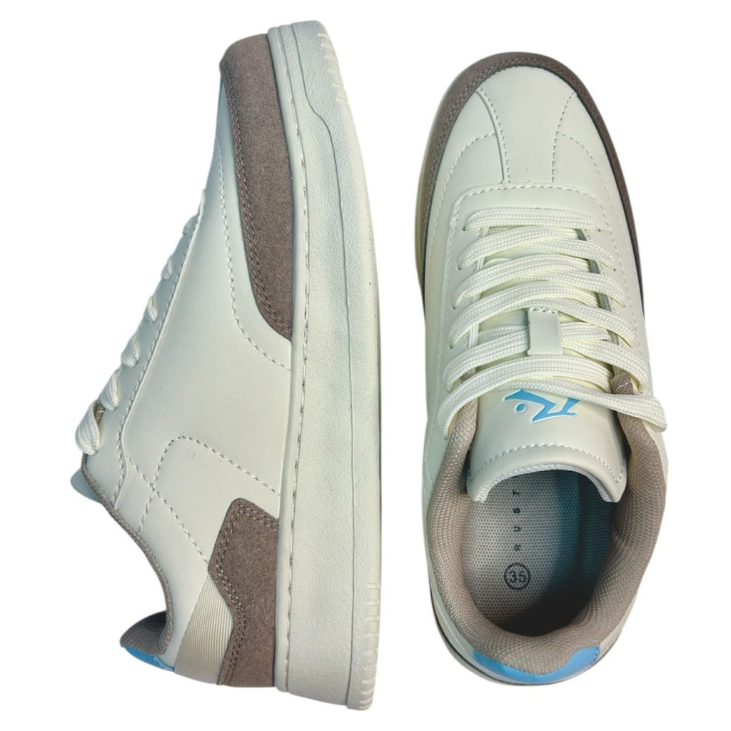 RUSTY Tenis MIJA - Beige/Grey - FOR SPORT