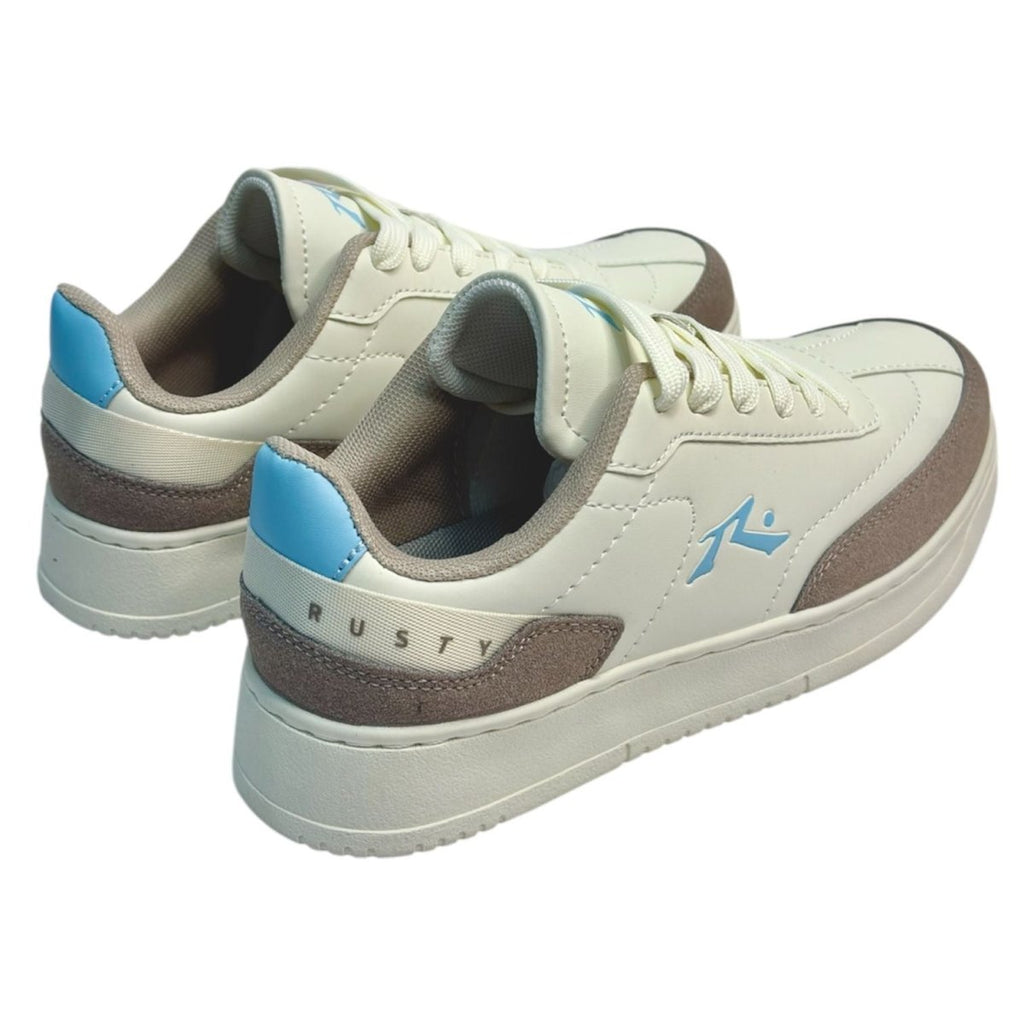 RUSTY Tenis MIJA - Beige/Grey - FOR SPORT